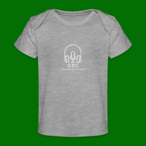 SPC Logo White - Baby Organic T-Shirt