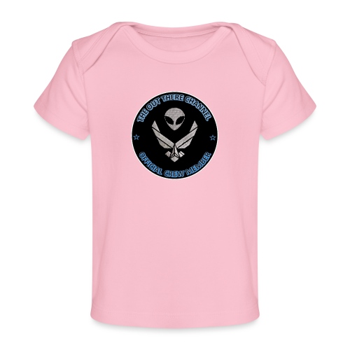 BlackOpsTransBigger1 Front with Mr Grey Back Logo - Baby Organic T-Shirt