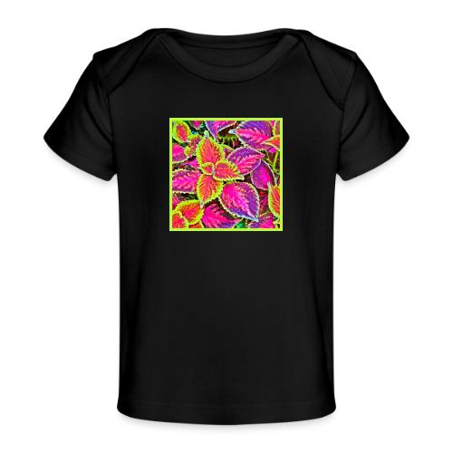 Vivid ChromaLeaf Harmony Pattern - Baby Organic T-Shirt
