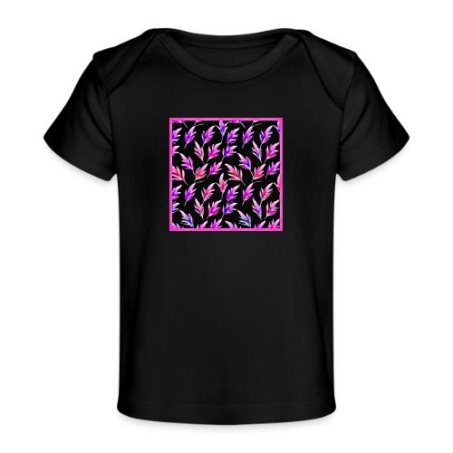 Colorful Leaf Magic: Neon Delight - Baby Organic T-Shirt
