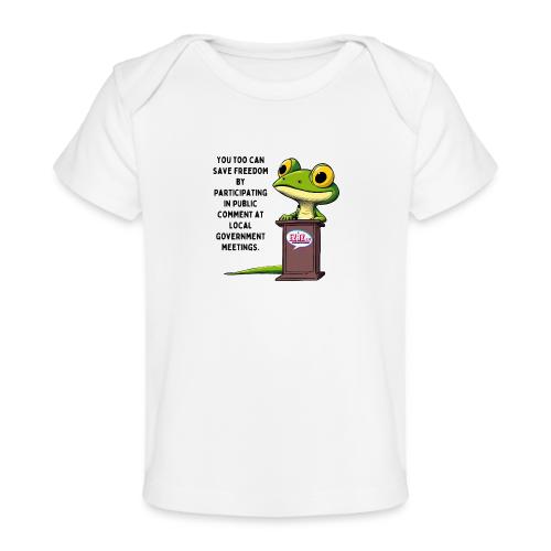 Public Comment Lizard Design - Baby Organic T-Shirt
