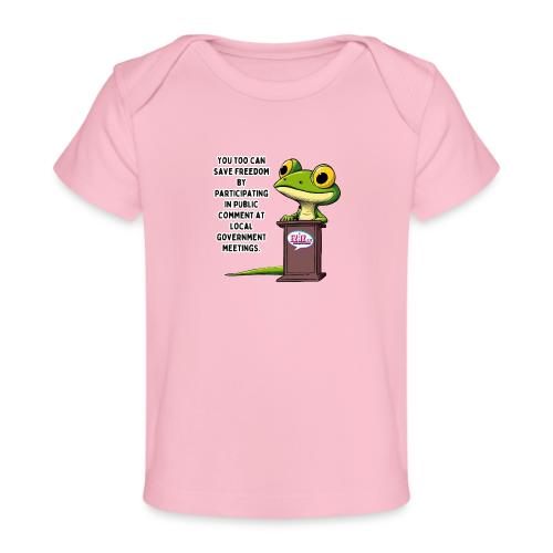 Public Comment Lizard Design - Baby Organic T-Shirt