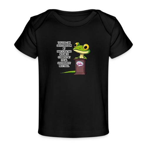Public Comment Lizard Design - Baby Organic T-Shirt