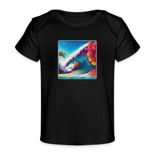Giant Shore Pound Wave - Baby Organic T-Shirt