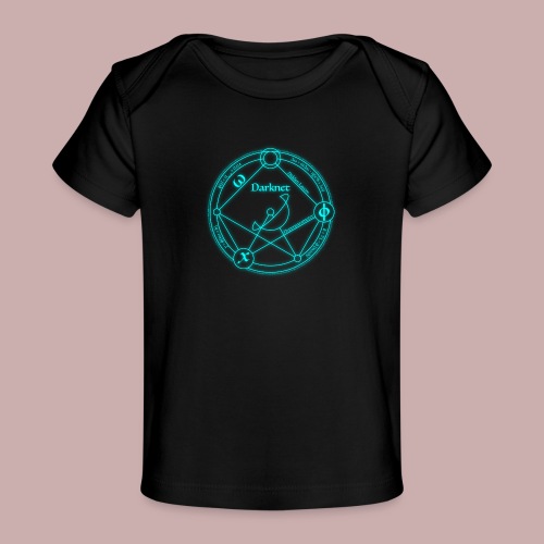 darknet logo cyan - Baby Organic T-Shirt