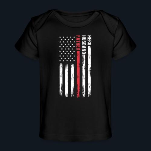 American Best Dad Hero Husband Father - Baby Organic T-Shirt