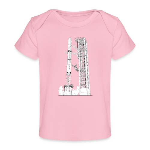 Starship Super-Heavy Lift Launch Vehicle - No Text - Baby Organic T-Shirt