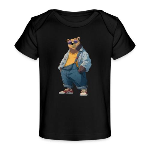 Fashion Streetwear Bear Cartoon Art - Baby Organic T-Shirt