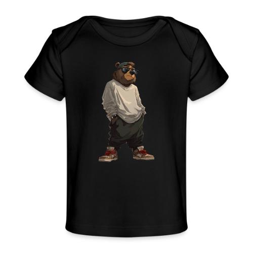 Urban Streetwear Bear Cool Apparel Design - Baby Organic T-Shirt