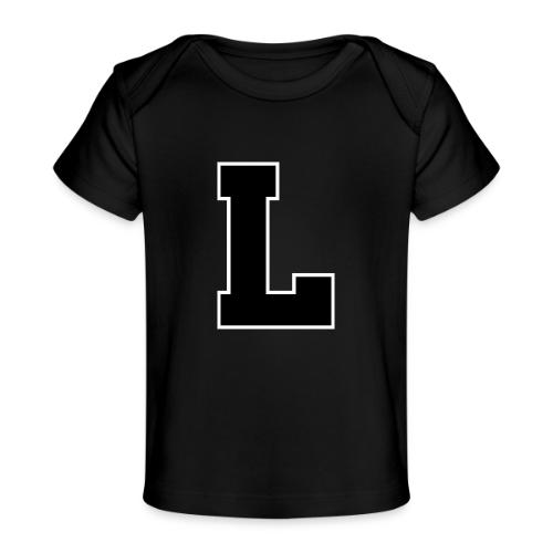 Varsity Letter L Athletic Monogram - Baby Organic T-Shirt