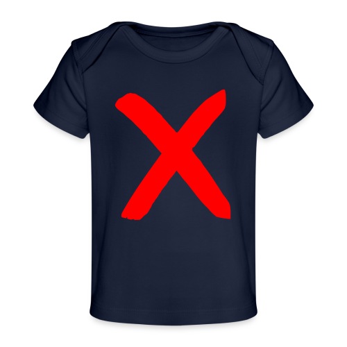 X, Big Red X - Baby Organic T-Shirt