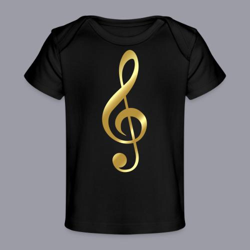 G CLEF - GOLD DESIGN - Baby Organic T-Shirt