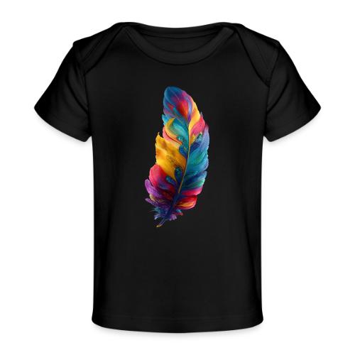 Spectrum Feather Flow - Baby Organic T-Shirt