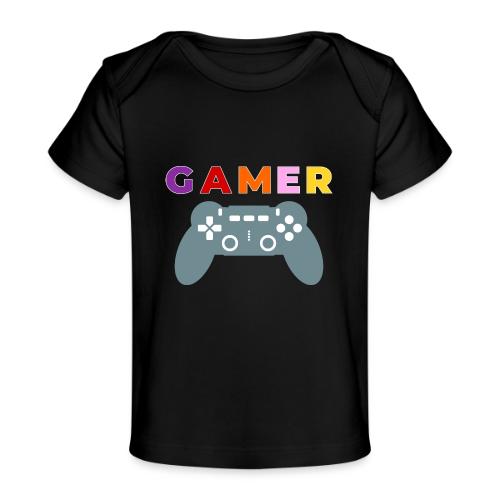 Colorful Gamer Controller Graphic - Baby Organic T-Shirt