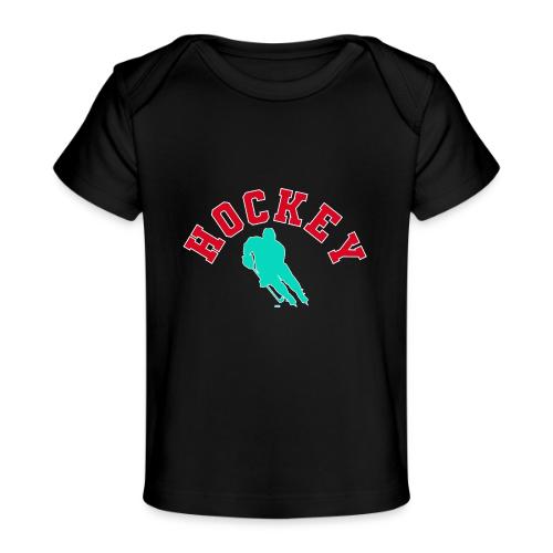 Hockey Player Silhouette - Baby Organic T-Shirt