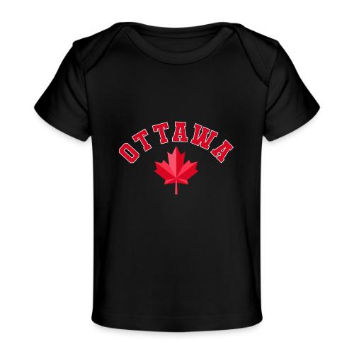 Ottawa with maple leaf - Baby Organic T-Shirt