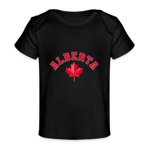 Alberta with maple leaf - Baby Organic T-Shirt