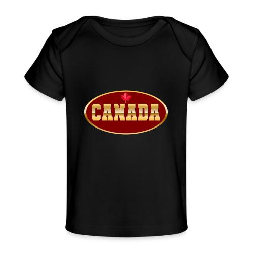 Canada in golden letters - Baby Organic T-Shirt