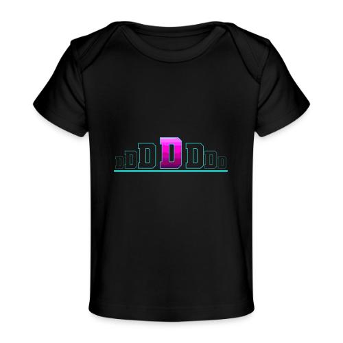 Letter D – Capital Varsity Alphabet Monogram - Baby Organic T-Shirt