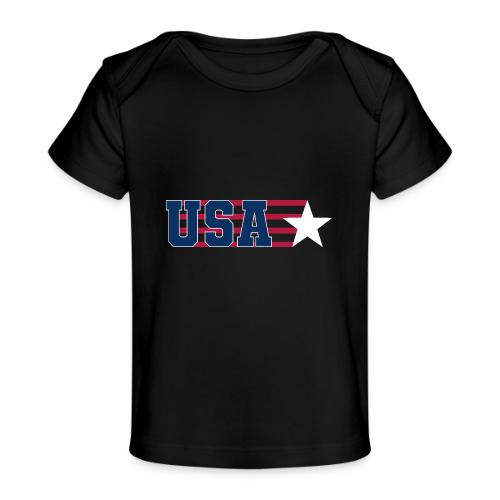 Star Stripe USA - Baby Organic T-Shirt