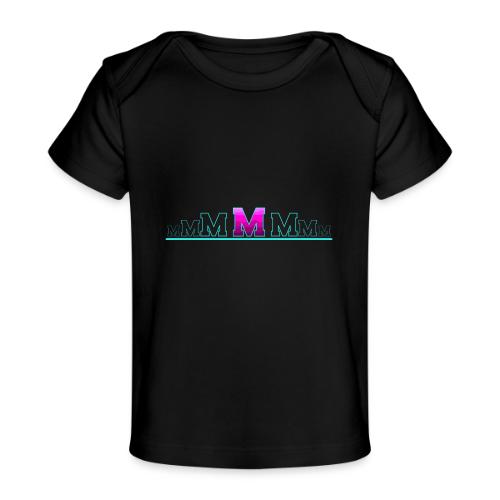 Letter M – Capital Varsity Alphabet Monogram - Baby Organic T-Shirt