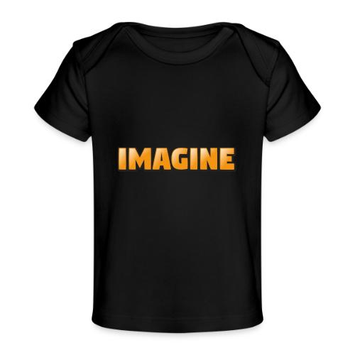 Imagine Word Art – Creative Gradient Design - Baby Organic T-Shirt
