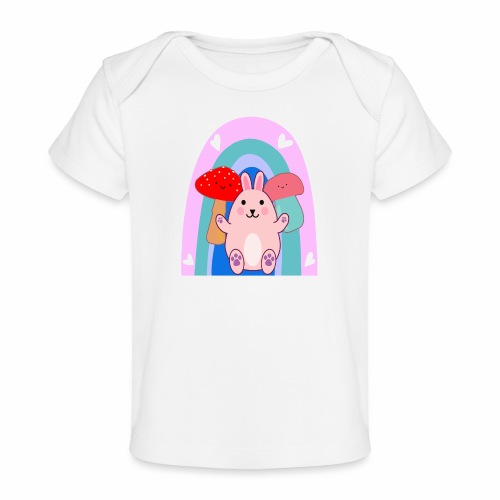 Easter Bunny Rabbit Mushroom Kawaii Anime LGBTQ - Baby Organic T-Shirt