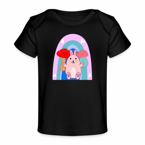 Easter Bunny Rabbit Mushroom Kawaii Anime LGBTQ - Baby Organic T-Shirt