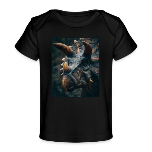 Triceratops Detailed Portrait Design - Baby Organic T-Shirt