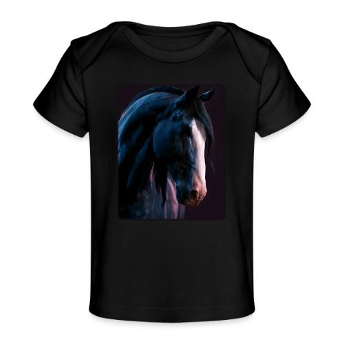 Noble Horse Cinematic Portrait Design - Baby Organic T-Shirt