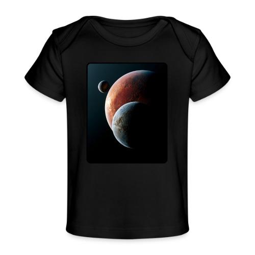 Three Planets Deep Space Design - Baby Organic T-Shirt
