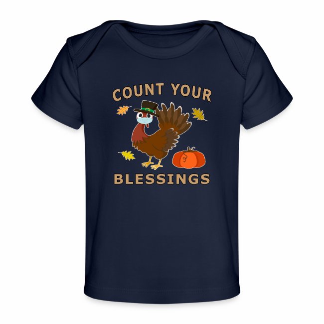 Count Your Blessings Autumn Turkey Mask Pumpkin.