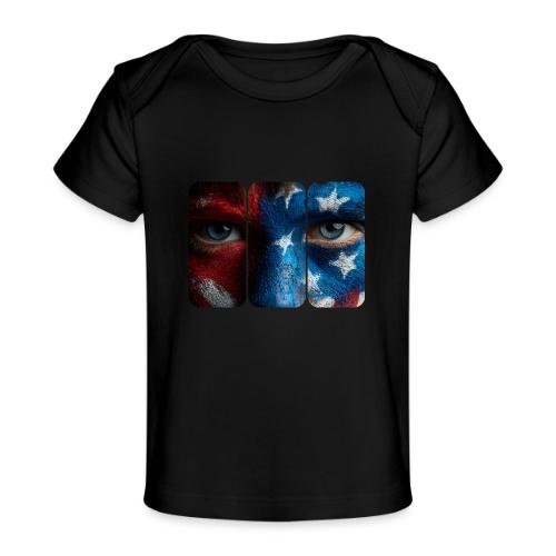 USA: Painted for the Flag - Baby Organic T-Shirt
