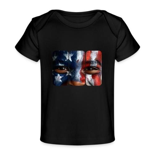 USA: Three Panels of Pride - Baby Organic T-Shirt