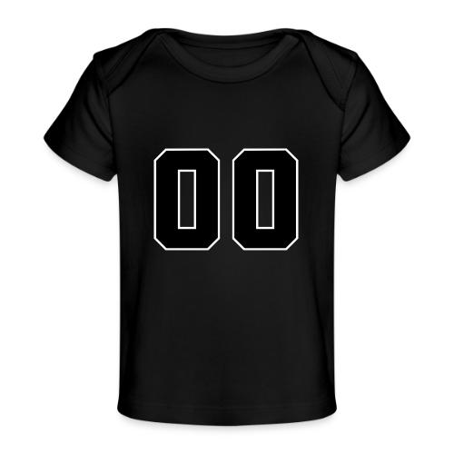 Varsity 00 Athletic Number Design - Baby Organic T-Shirt