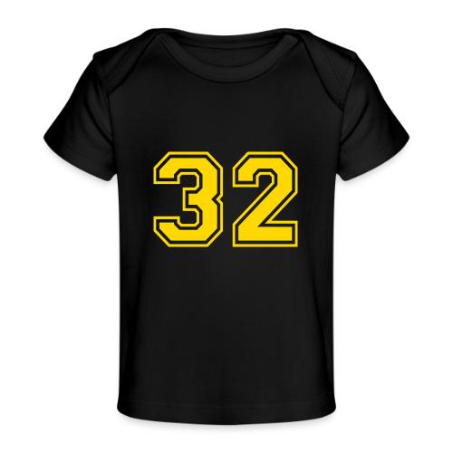 Number 32 in a classic athletic collegiate font - Baby Organic T-Shirt