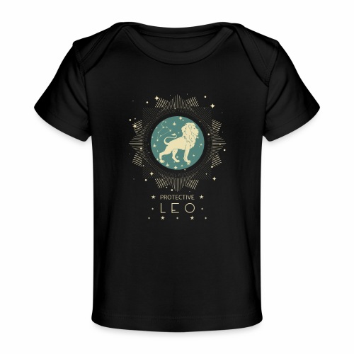 Zodiac sign Leo constellation birthday July August - Baby Organic T-Shirt
