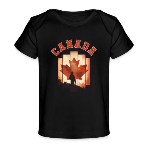 Proud Canadian Shadow - Baby Organic T-Shirt