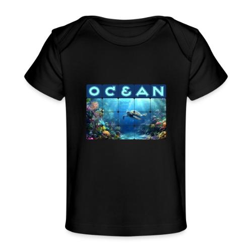 Ocean: Turtle Drift - Baby Organic T-Shirt