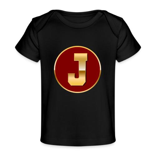Letter J – Capital Varsity Alphabet Monogram - Baby Organic T-Shirt