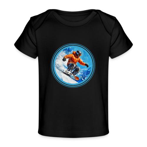 Snowboarding Motion - Baby Organic T-Shirt