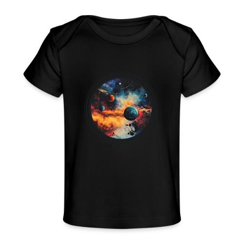 Cosmic Brush Planets - Baby Organic T-Shirt