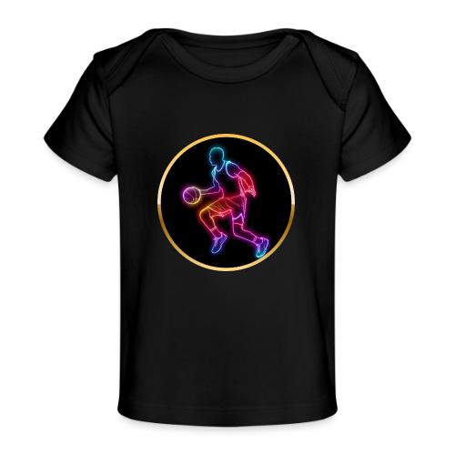 Basketball: Neon Dribble Pulse - Baby Organic T-Shirt