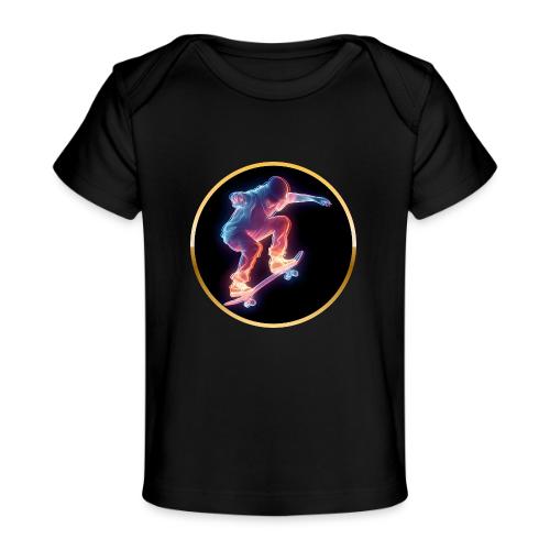 Skateboarding: Neon Skate Orbit - Baby Organic T-Shirt