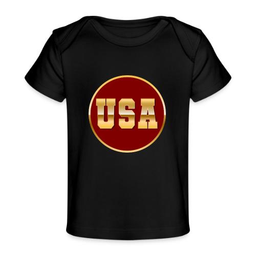 Golden USA Seal - Baby Organic T-Shirt