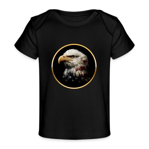 America: Golden Freedom Crest - Baby Organic T-Shirt