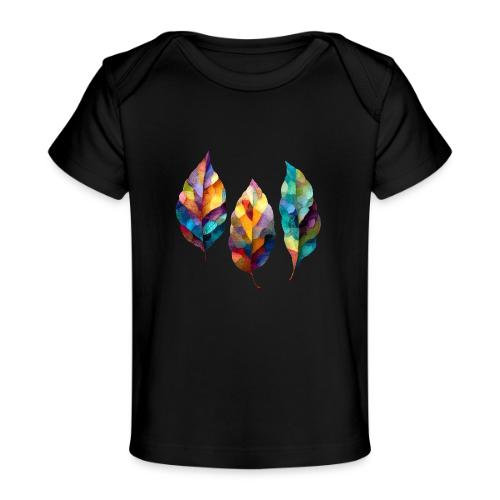 Art: Colorful Leaf Harmony - Baby Organic T-Shirt