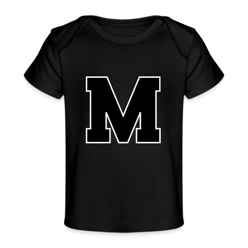 Varsity Letter M Collegiate Alphabet Art - Baby Organic T-Shirt