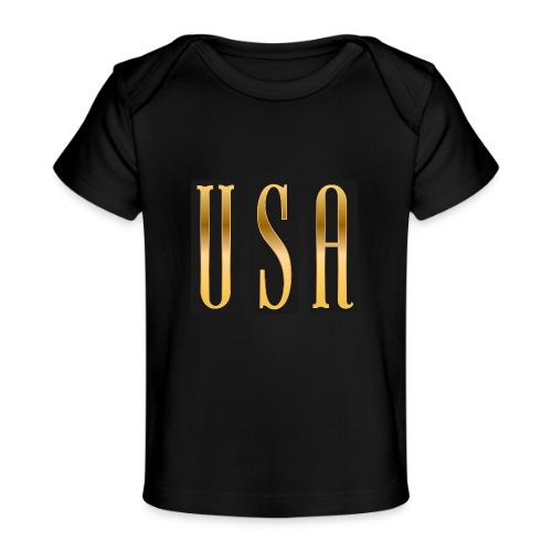 USA Gold Monolith - Baby Organic T-Shirt