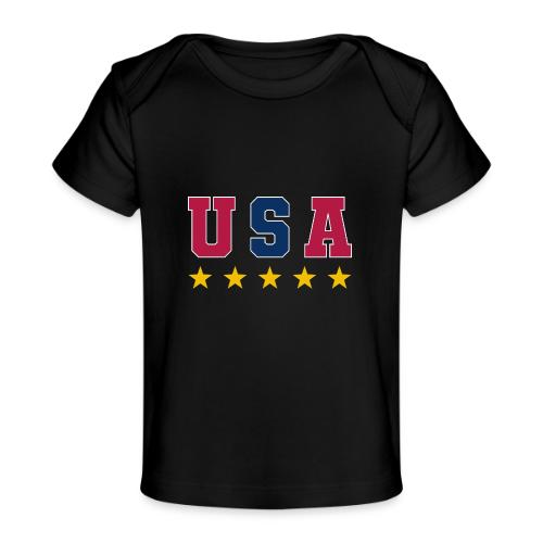 USA Varsity Stars - Baby Organic T-Shirt